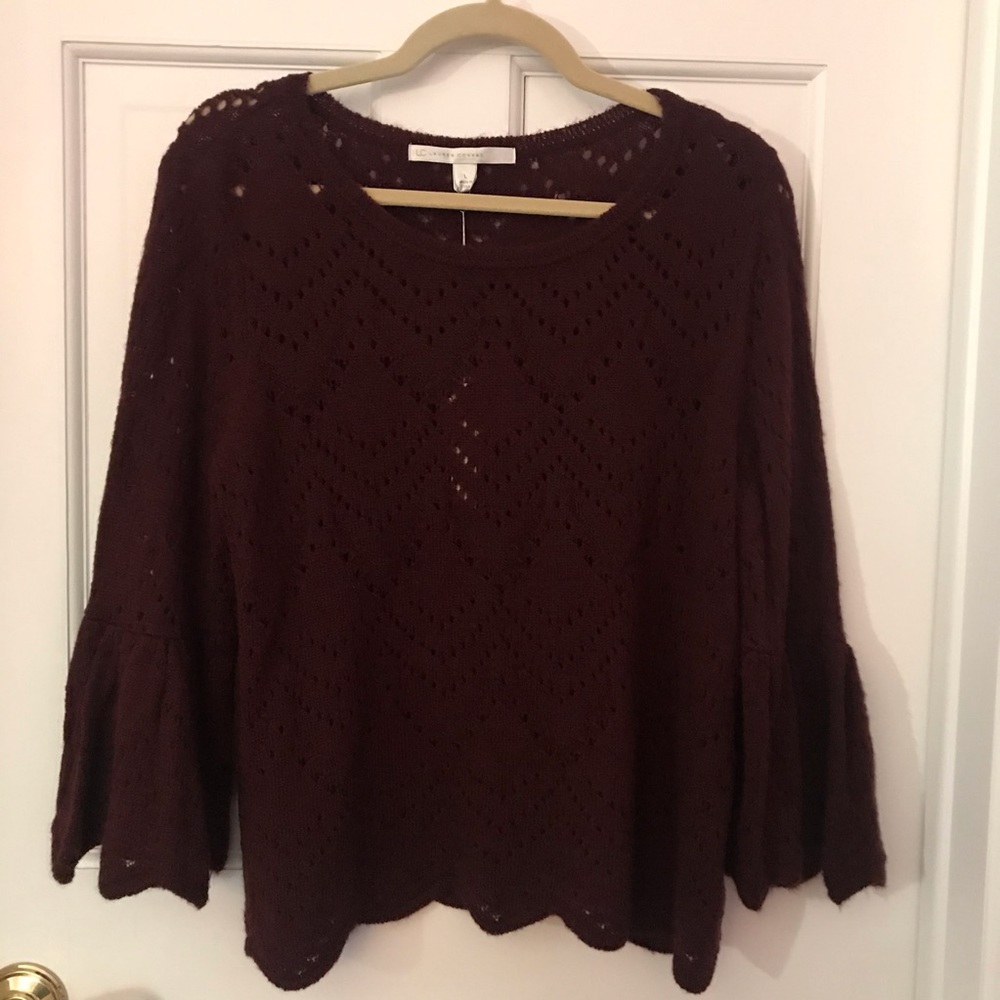 NWT LC Lauren Conrad Maroon Sweater